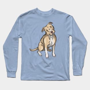 Cute American Pit Bull Terrier | Fawn Long Sleeve T-Shirt